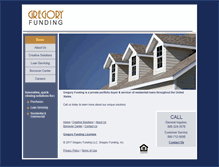 Tablet Screenshot of gregoryfunding.com